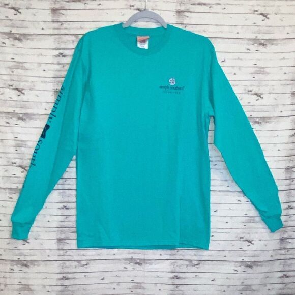 Simply Southern I Just Wanna Hang with My Dog Long Sleeve Printed Tee - Picture 1 of 8